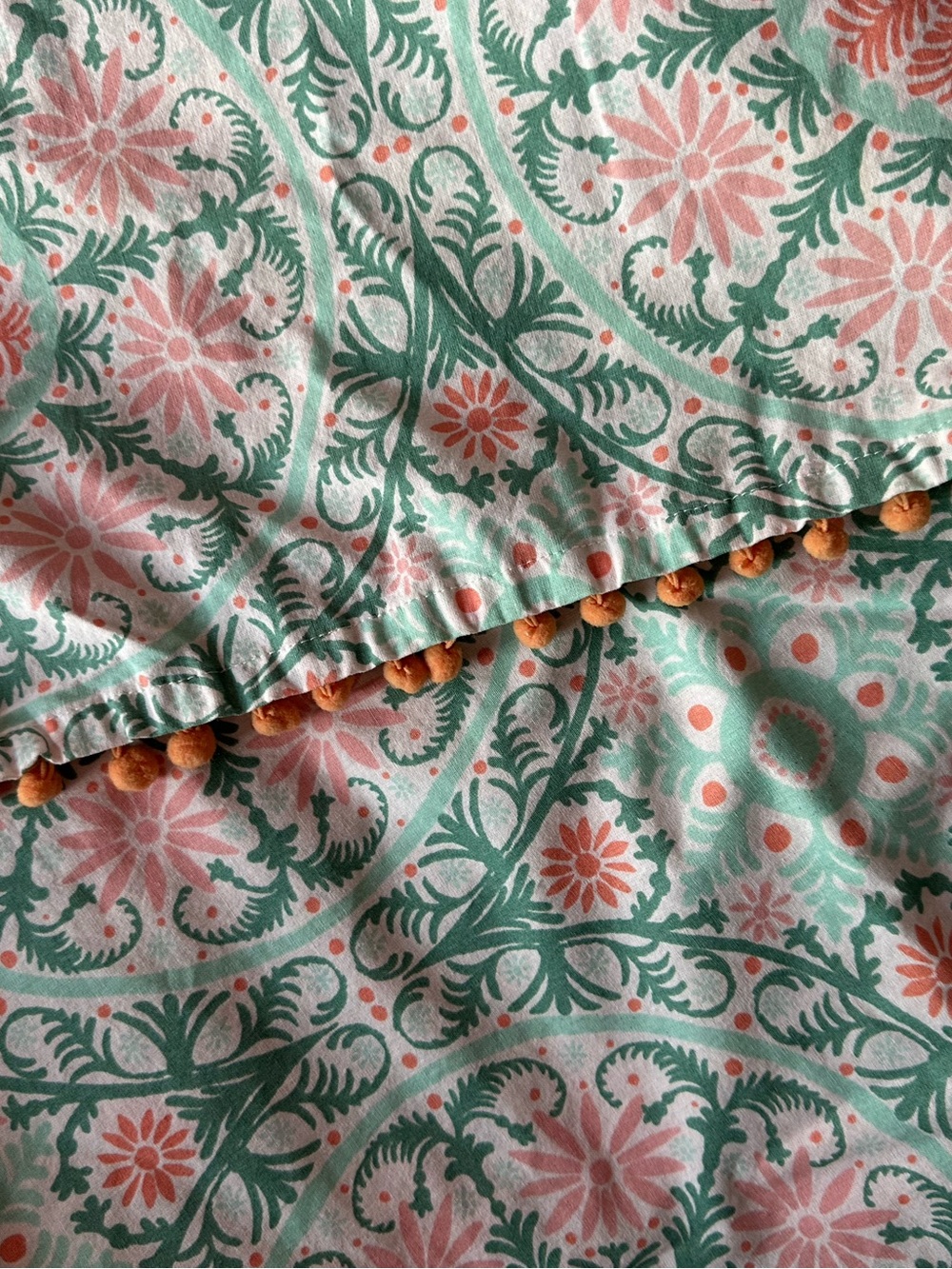Opalhouse Floral print 100% Cotton Shower Curtain in Green, Pink, Coral